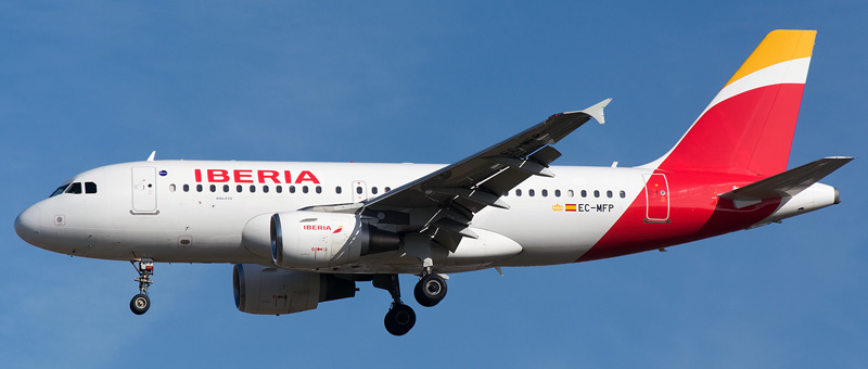 Airbus A319-100 Iberia. Photos and description of the plane