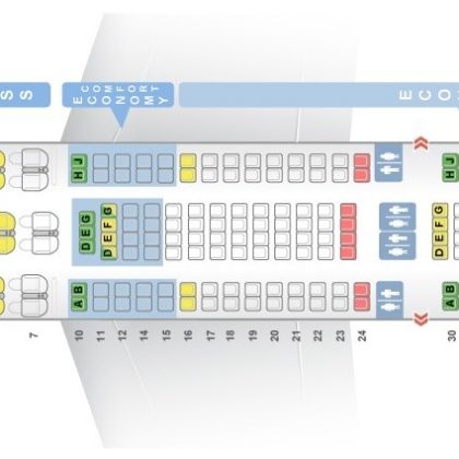 Seat map Airbus A380-800 Lufthansa. Best seats in plane