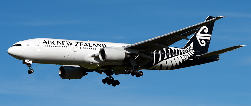 Boeing 777-200 Air New Zealand. Photos and description of the plane