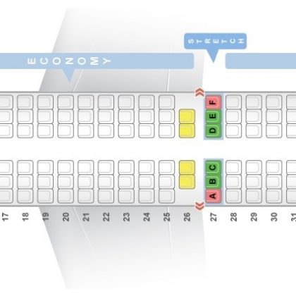 Seat map McDonnell Douglas MD-90 “Delta Airlines”. Best seats in plane