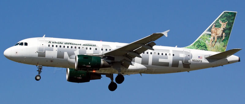 Airbus A319-100 Frontier Airlines. Photos and description of the plane