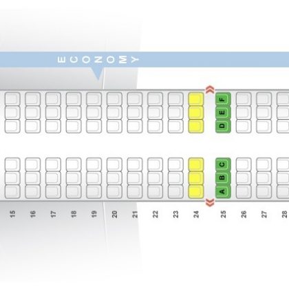 Seat map Airbus A330-300 Delta Airlines. Best seats in plane