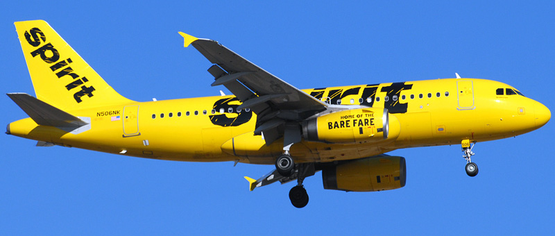 Airbus A319-100 Spirit Airlines. Photos and description of the plane