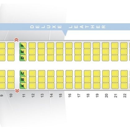 Seat map Airbus A319-100 British Airways. Best seats in plane