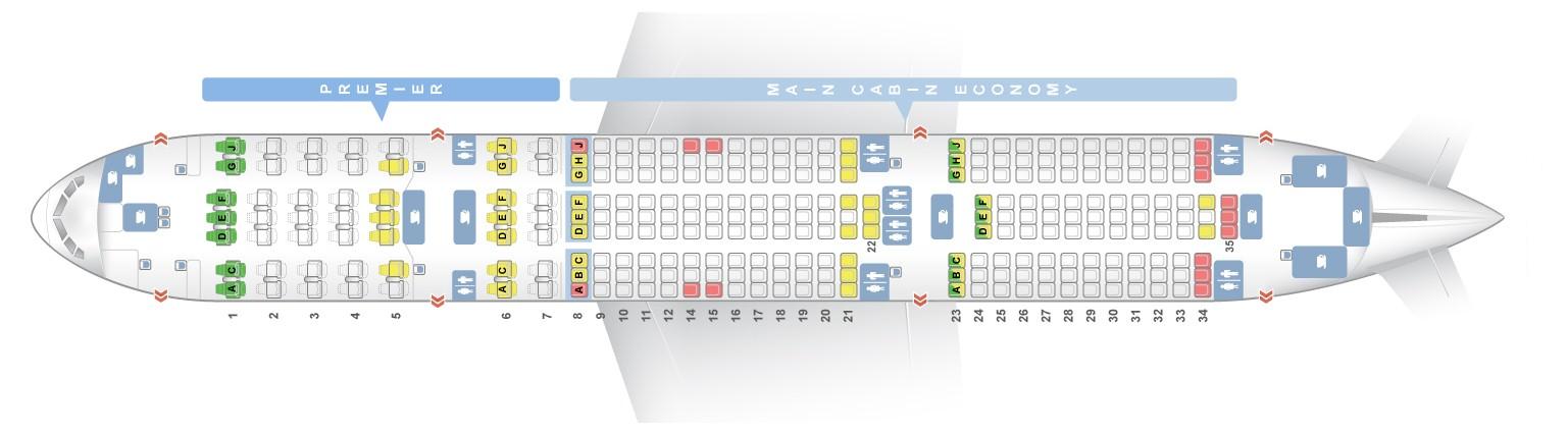 Seat map Boeing 737-200 