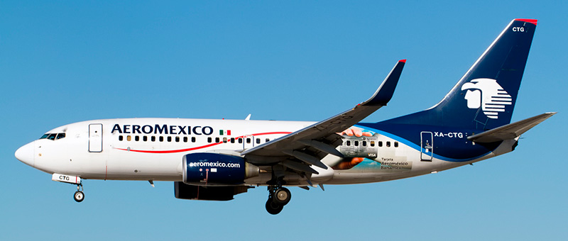 Seat map Boeing 737-700 “Aeromexico”. Best seats in the plane