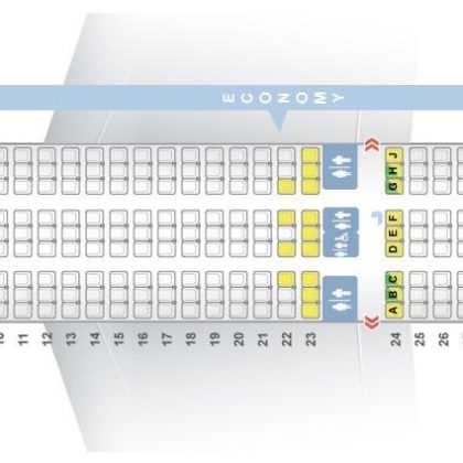 Seat map Boeing 777-300 Air Canada. Best seats in plane