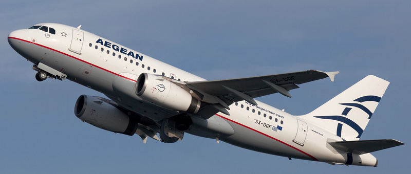 Seat map Airbus A319 “Aegean Airlines”. Best seats in the plane