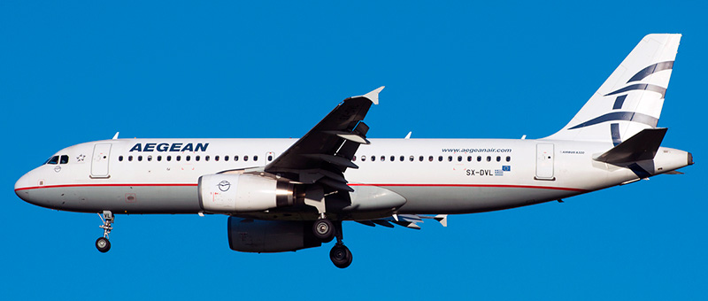 Airbus A320 Aegean Airlines. Photos and description of the plane