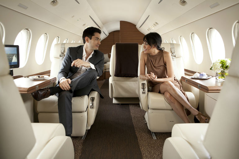 Private airplane for mobile phone: follies of rich people