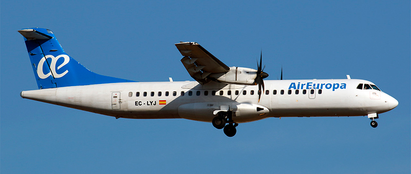 ATR 72 Air Europa. Photos and description of the plane