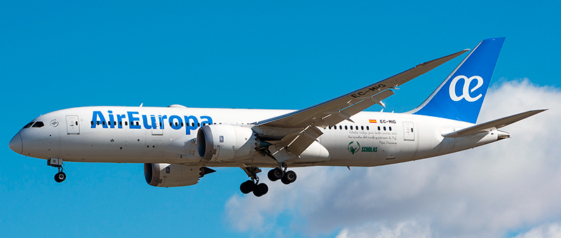 Boeing 787-8 Air Europa. Photos and description of the plane