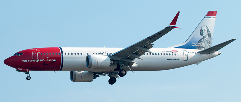 Norwegian Boeing 737-8 MAX