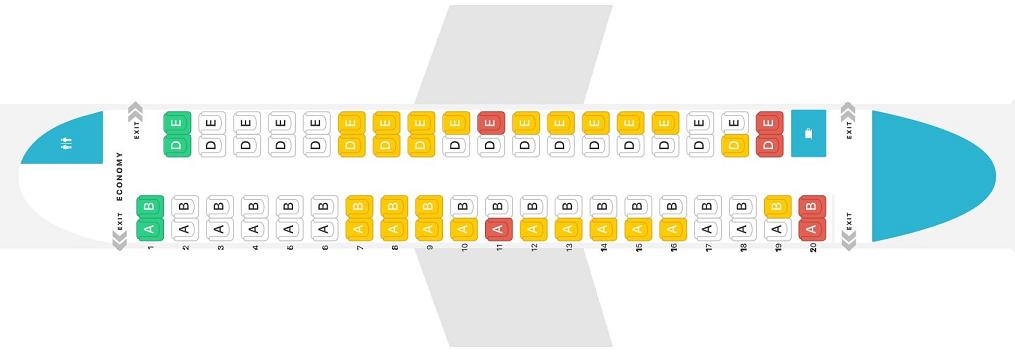 Dash 8 Seat Map Seat Map De Havilland Canada Dhc-8-400 "Alaska Airlines". Best Seats In The  Plane