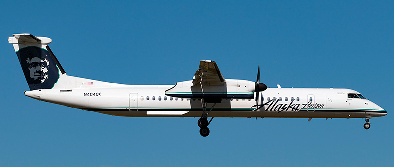 Seat map De Havilland Canada DHC-8-400 “Alaska Airlines”. Best seats in the plane