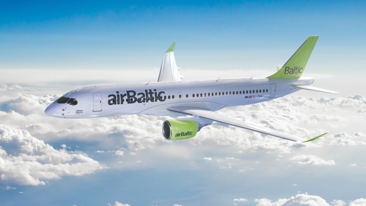 AirBaltic airplanes got the names of Latvian cities