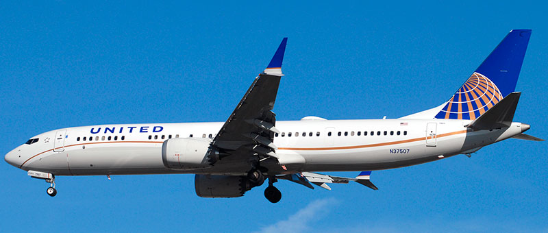 Boeing 737 MAX 9 United Airlines. Photos and description of the plane