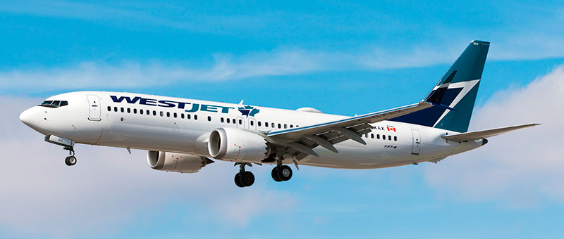 Boeing 737 MAX 8 WestJet. Photos and description of the plane