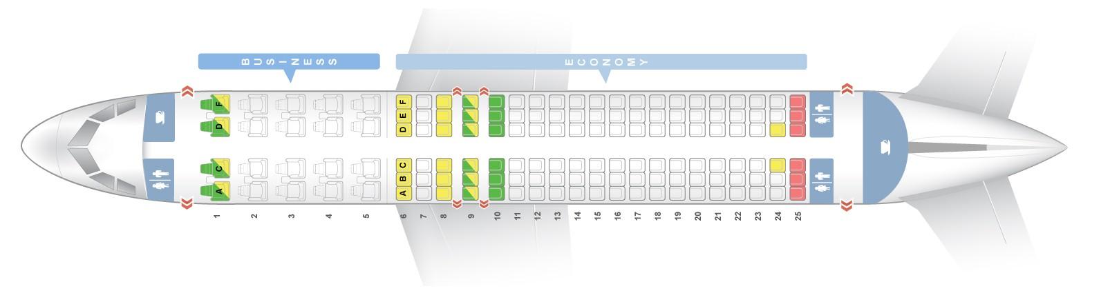 Seat Map Airbus A320 200 Air India Best Seats In The Plane