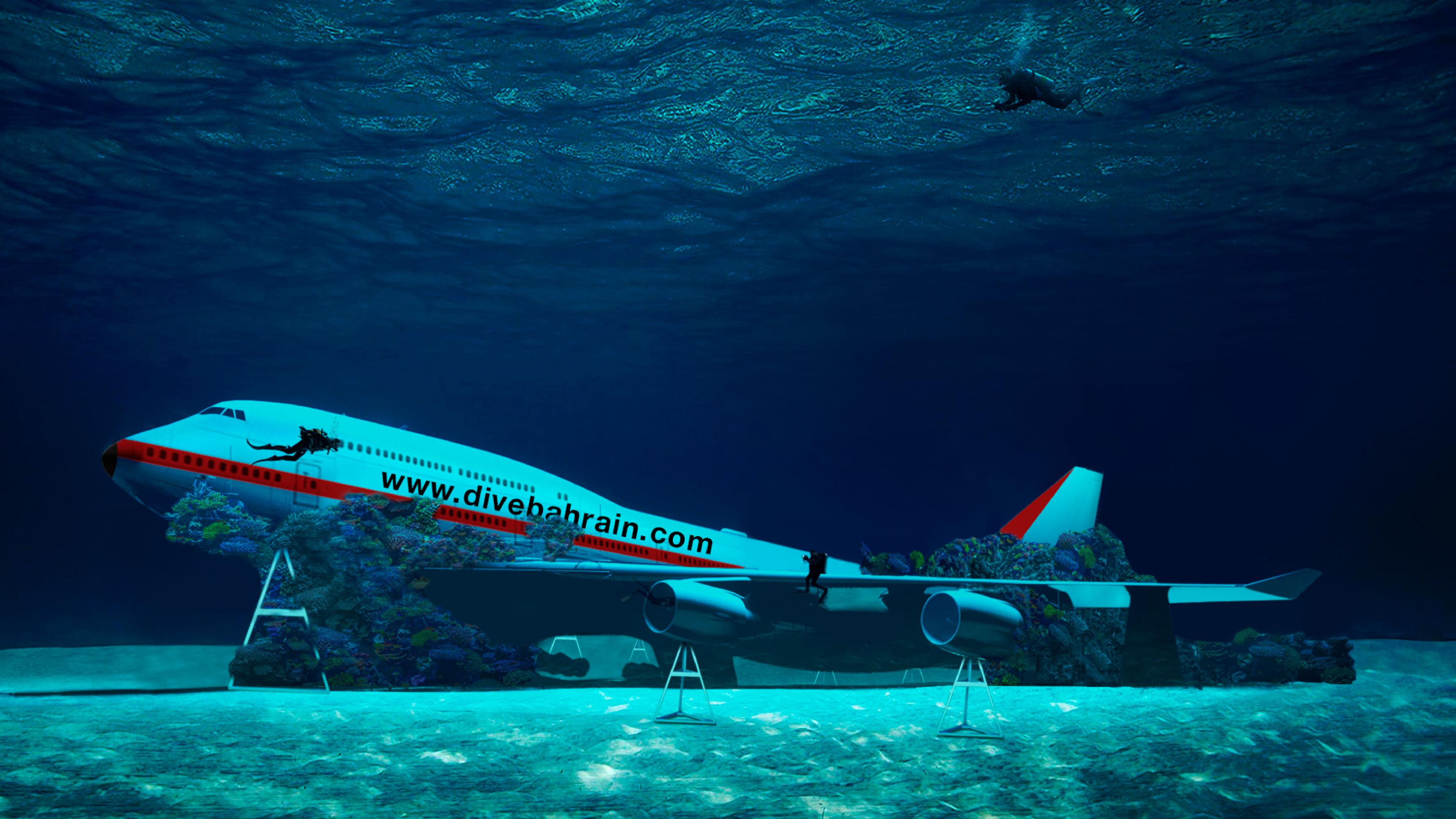 In Bahrain sink Boeing 747 will become adventure of underwater amusement park