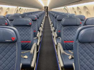 Delta Air Lines Airbus A220  Comfort plus