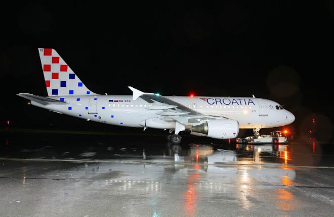 Croatia Airlines renewed livery on the occasion of anniversary