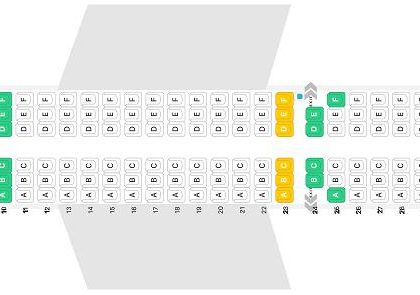 Seat map Airbus A330-200 Iberia. Best seats in the plane