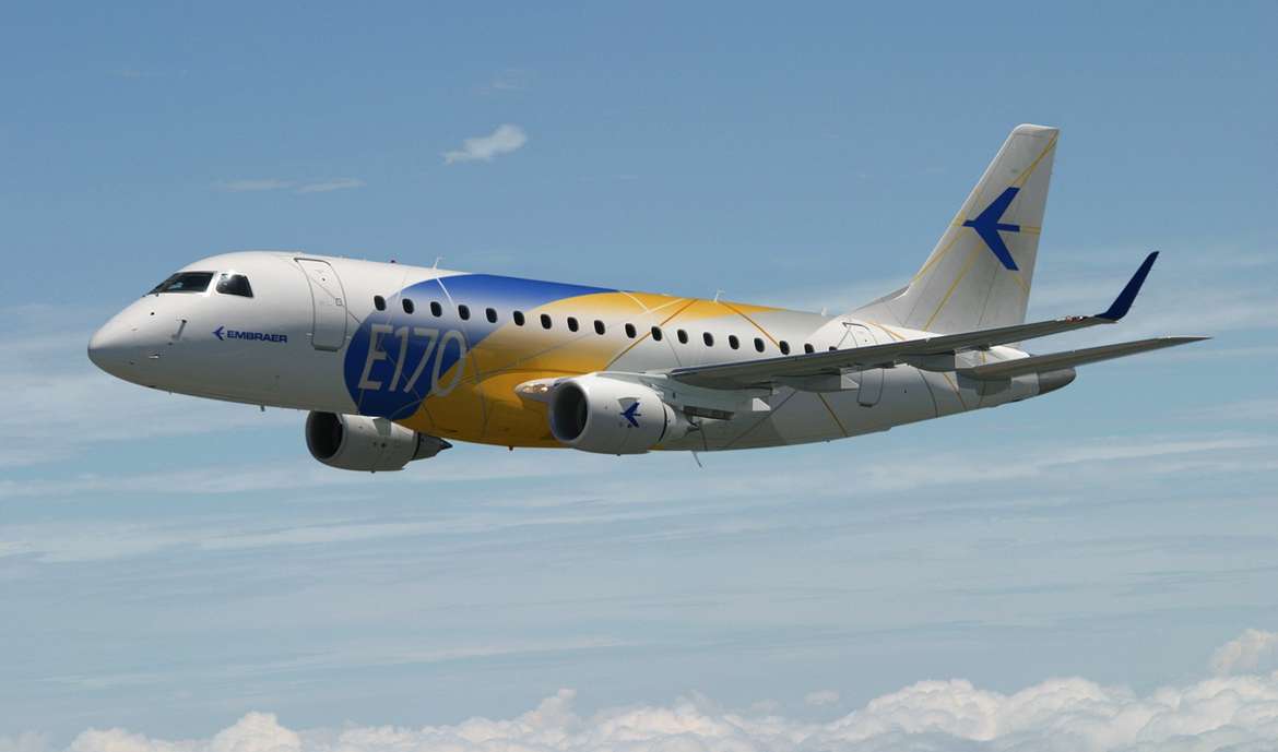 Michelin engineered new tyres for Embraer E170