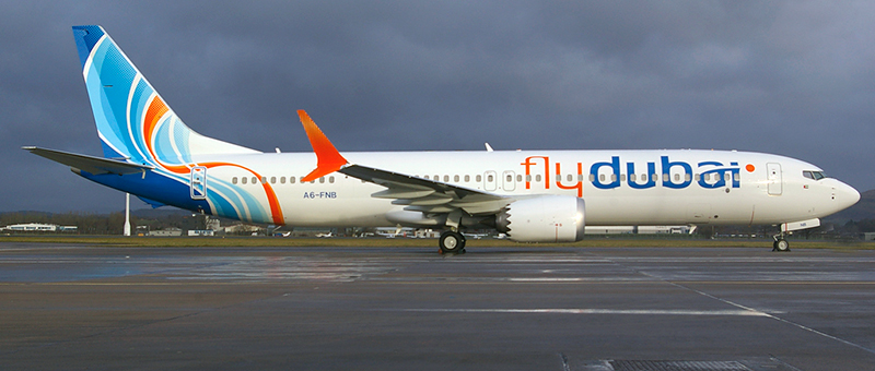 Boeing 737 Max 9 FlyDubai. Photos and description of the plane