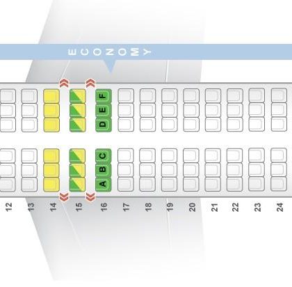 Boeing 737 800 flydubai схема