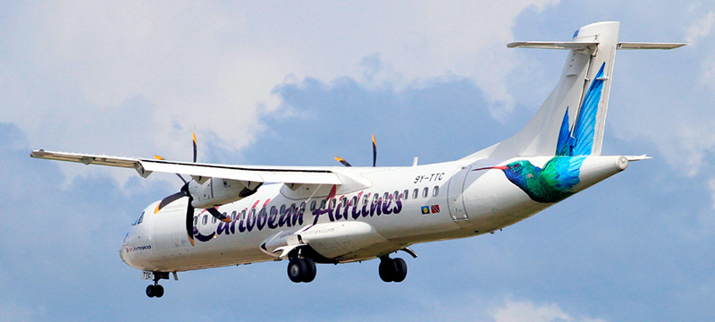 Seat map ATR 72-600 Caribbean Airlines. Best seats in the plane