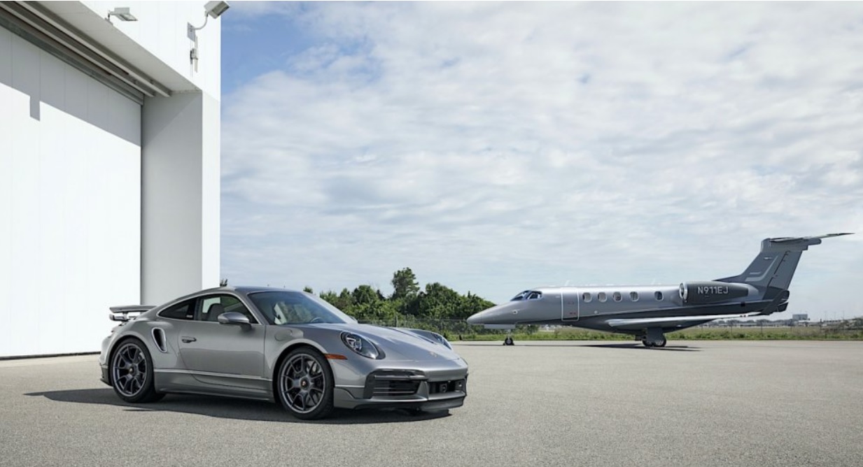 First airplane Embraer Porsche Duet Jet landed in Florida