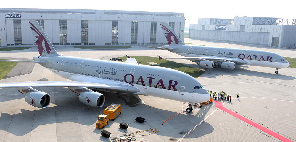 Qatar Airways resumes operation of Airbus A380 to increase transportation capacities before peak winter season. Part 2