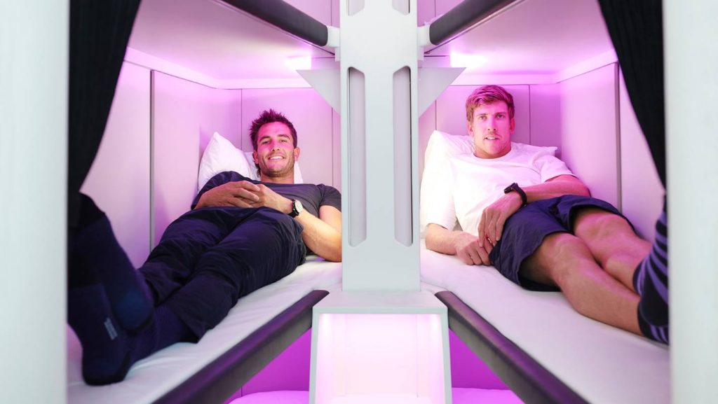 Capsules For Sleep Will Appear In Boeing Airplanes Of Air New Zealand Airline Company 8011