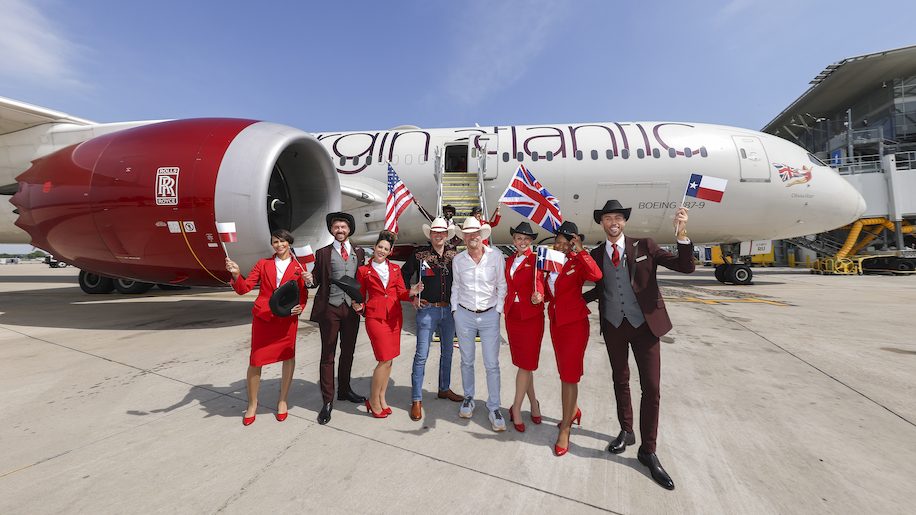 Men from Virgin Atlantic have been allowed to wear skirts