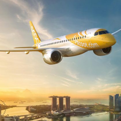 Singaporean low-cost airline company will become first operator of the airplanes Embraer E190-E2 in South-East Asia (SEA)